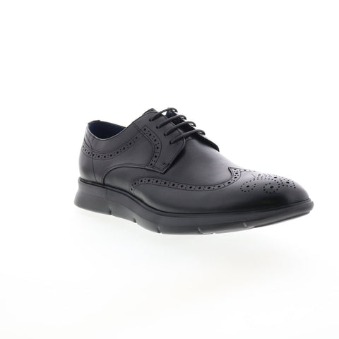 Zanzara Helston Mens Black Oxfords & Lace Ups Wingtip & Brogue Shoes