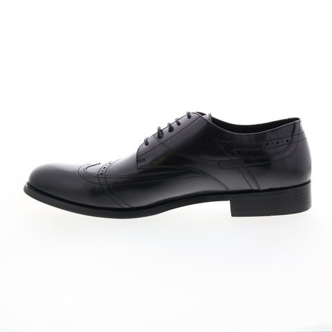 Zanzara Nash ZZD1032 Mens Black Oxfords & Lace Ups Wingtip & Brogue Shoes