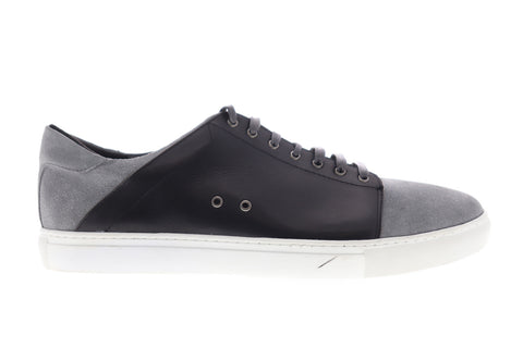 Zanzara Record ZZL1039 Mens Gray Suede Low Top Lace Up Lifestyle Sneakers Shoes