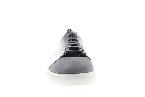 Zanzara Record ZZL1039 Mens Gray Suede Low Top Lace Up Lifestyle Sneakers Shoes