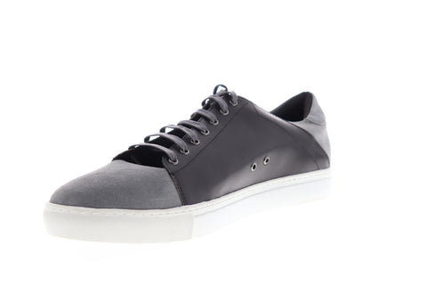 Zanzara Record ZZL1039 Mens Gray Suede Low Top Lace Up Lifestyle Sneakers Shoes