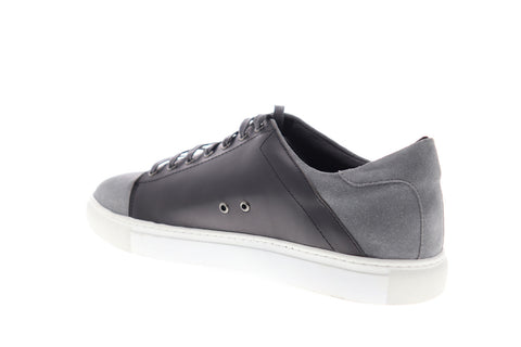 Zanzara Record ZZL1039 Mens Gray Suede Low Top Lace Up Lifestyle Sneakers Shoes