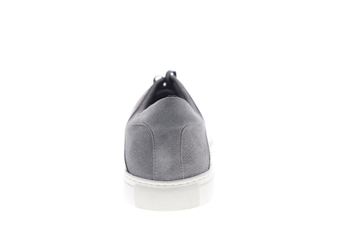 Zanzara Record ZZL1039 Mens Gray Suede Low Top Lace Up Lifestyle Sneakers Shoes