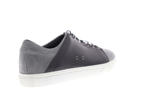 Zanzara Record ZZL1039 Mens Gray Suede Low Top Lace Up Lifestyle Sneakers Shoes