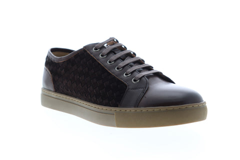 Zanzara Player ZZL1040 Mens Brown Leather Low Top Lifestyle Sneakers Shoes