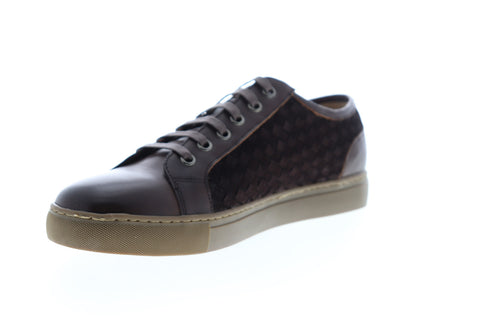 Zanzara Player ZZL1040 Mens Brown Leather Low Top Lifestyle Sneakers Shoes