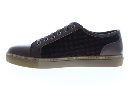 Zanzara Player ZZL1040 Mens Brown Leather Low Top Lifestyle Sneakers Shoes