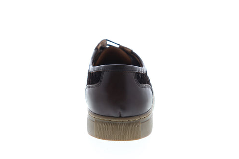 Zanzara Player ZZL1040 Mens Brown Leather Low Top Lifestyle Sneakers Shoes