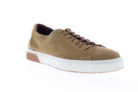 Zanzara SOL ZZL1208 Mens Brown Suede Low Top Lace Up Lifestyle Sneakers Shoes