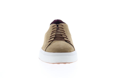 Zanzara SOL ZZL1208 Mens Brown Suede Low Top Lace Up Lifestyle Sneakers Shoes