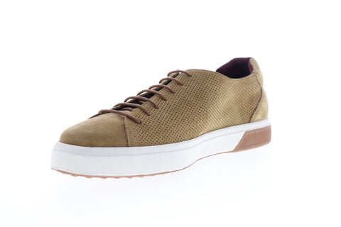 Zanzara SOL ZZL1208 Mens Brown Suede Low Top Lace Up Lifestyle Sneakers Shoes