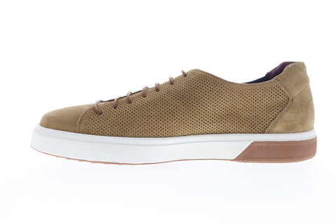 Zanzara SOL ZZL1208 Mens Brown Suede Low Top Lace Up Lifestyle Sneakers Shoes