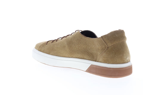 Zanzara SOL ZZL1208 Mens Brown Suede Low Top Lace Up Lifestyle Sneakers Shoes